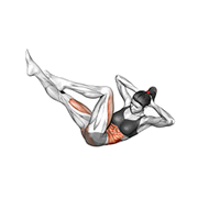 Crunch velo jambes levees