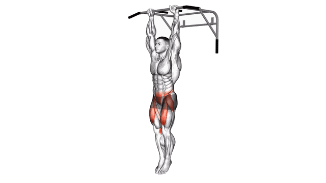 Animation Releve de genoux en suspension