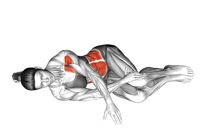 Animation Rotation du buste allongé