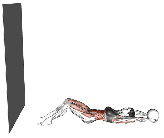 Animation Sit-up avec médecine ball contre un mur