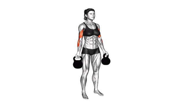 Animation Curl Kettlebell
