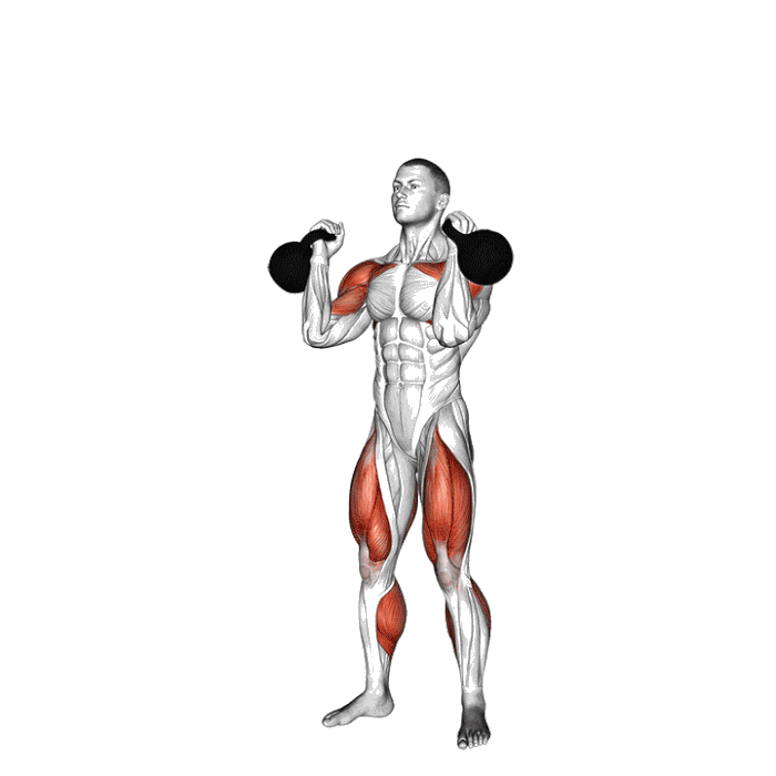 Animation Thruster kettlebell