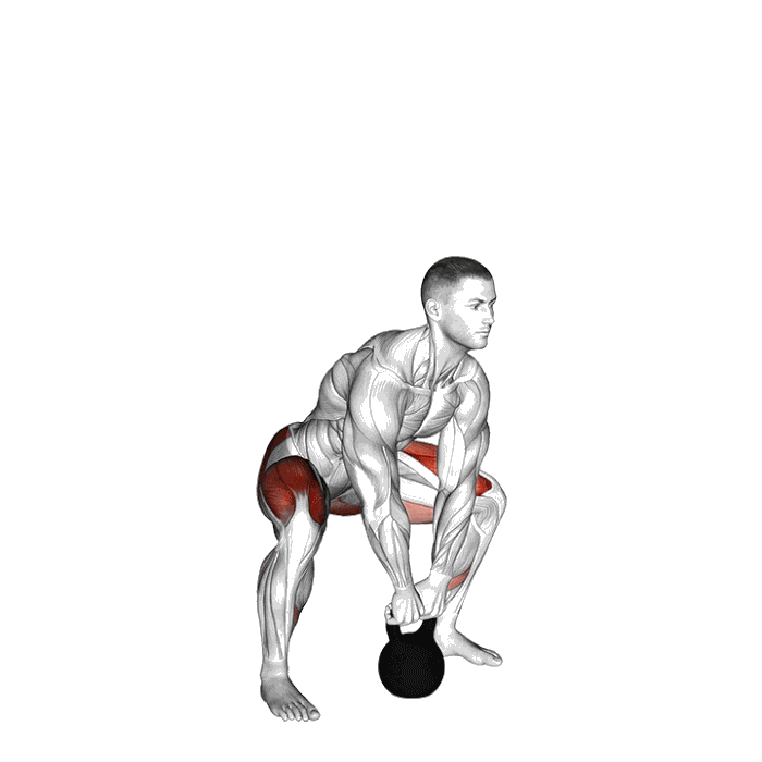Animation Soulevé de terre sumo kettlebell