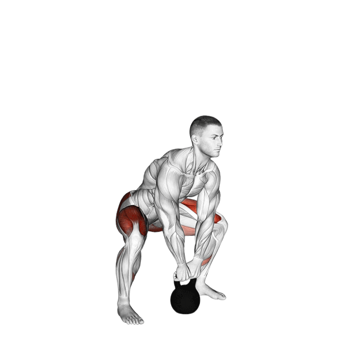 Soulevé de terre sumo kettlebell