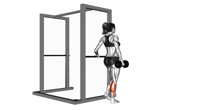 Animation Mollet debout unilateral (Halteres)