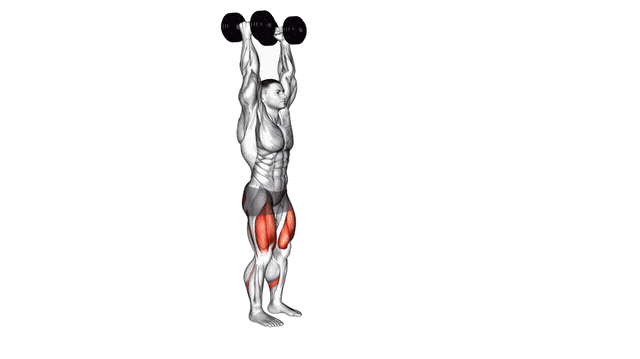 Animation Fente haltere au dessus de la tete