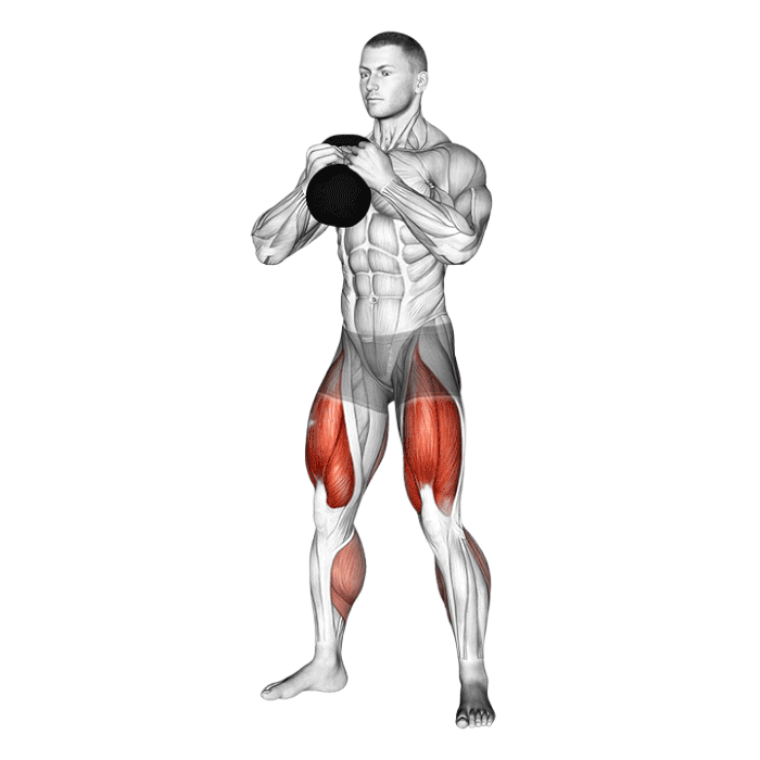 Squat goblet kettlebell